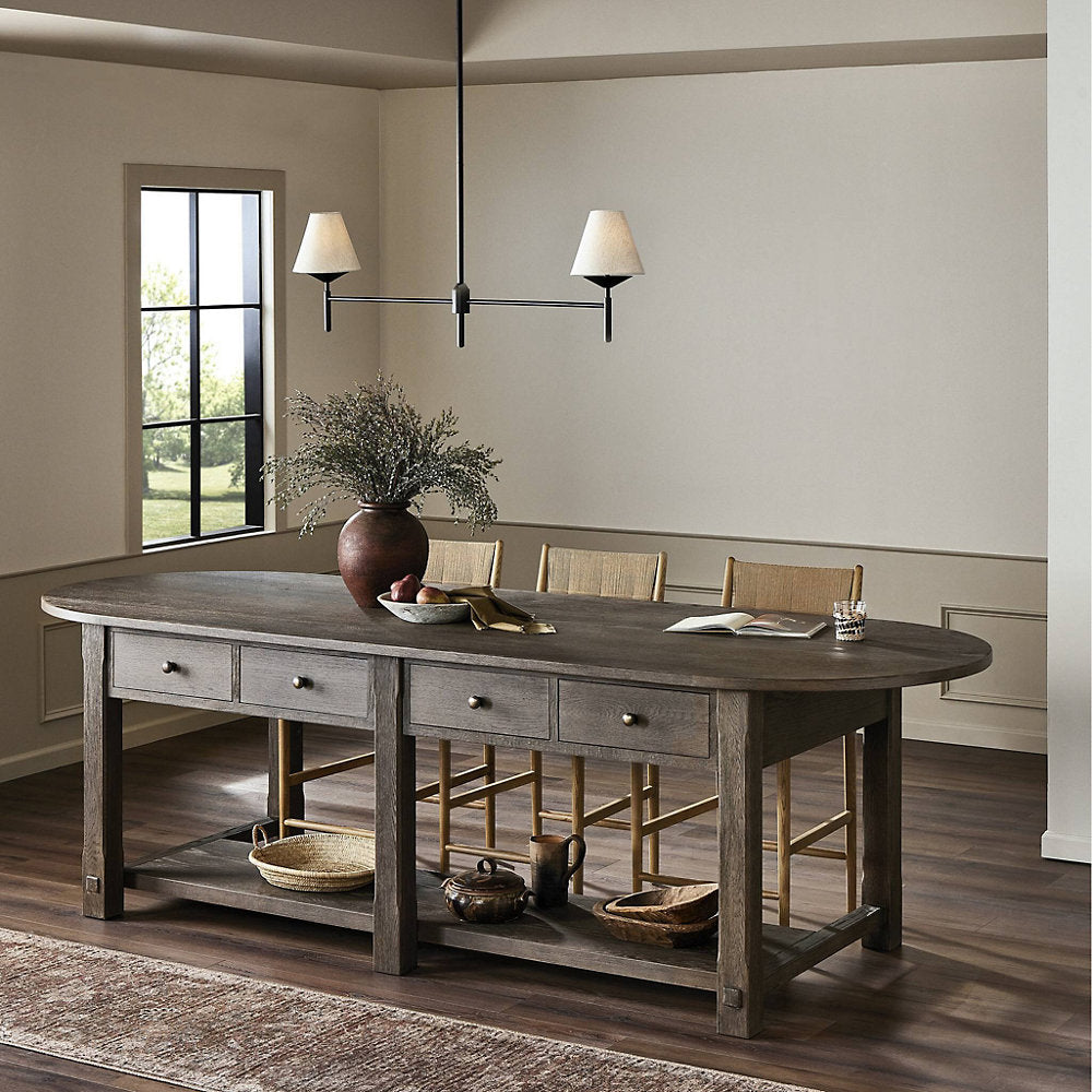 Amber Lewis x Four Hands Elise Kitchen Island Table