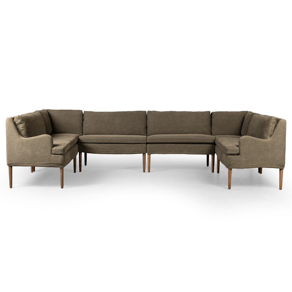 Amber Lewis x Four Hands Aurelia Dining Banquette U Shape Sofa