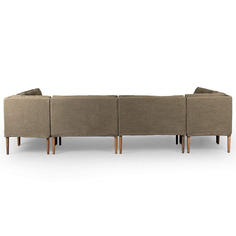 Amber Lewis x Four Hands Aurelia Dining Banquette U Shape Sofa