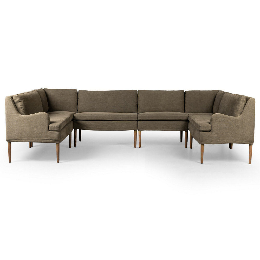 Amber Lewis x Four Hands Aurelia Dining Banquette U Shape Sofa