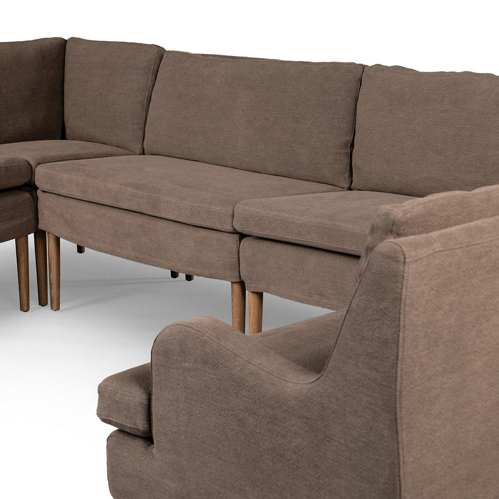 Amber Lewis x Four Hands Aurelia Dining Banquette U Shape Sofa