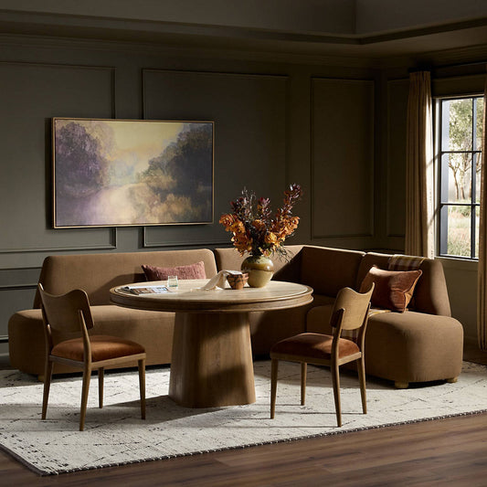 Clemence L-Shape Left/Right Dining Banquette