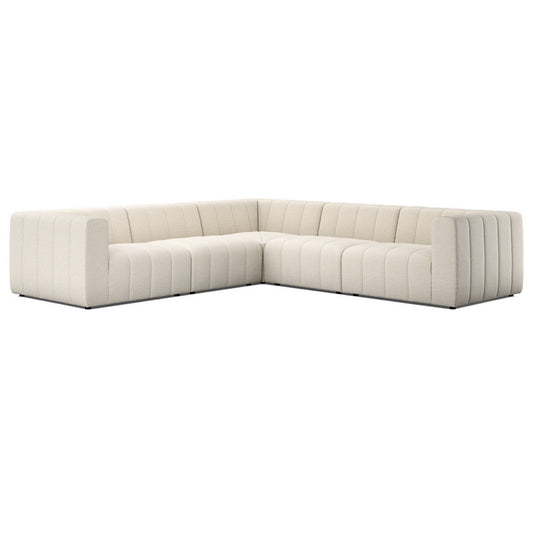 Langham Channeled 5 Piece Sectional Sofa