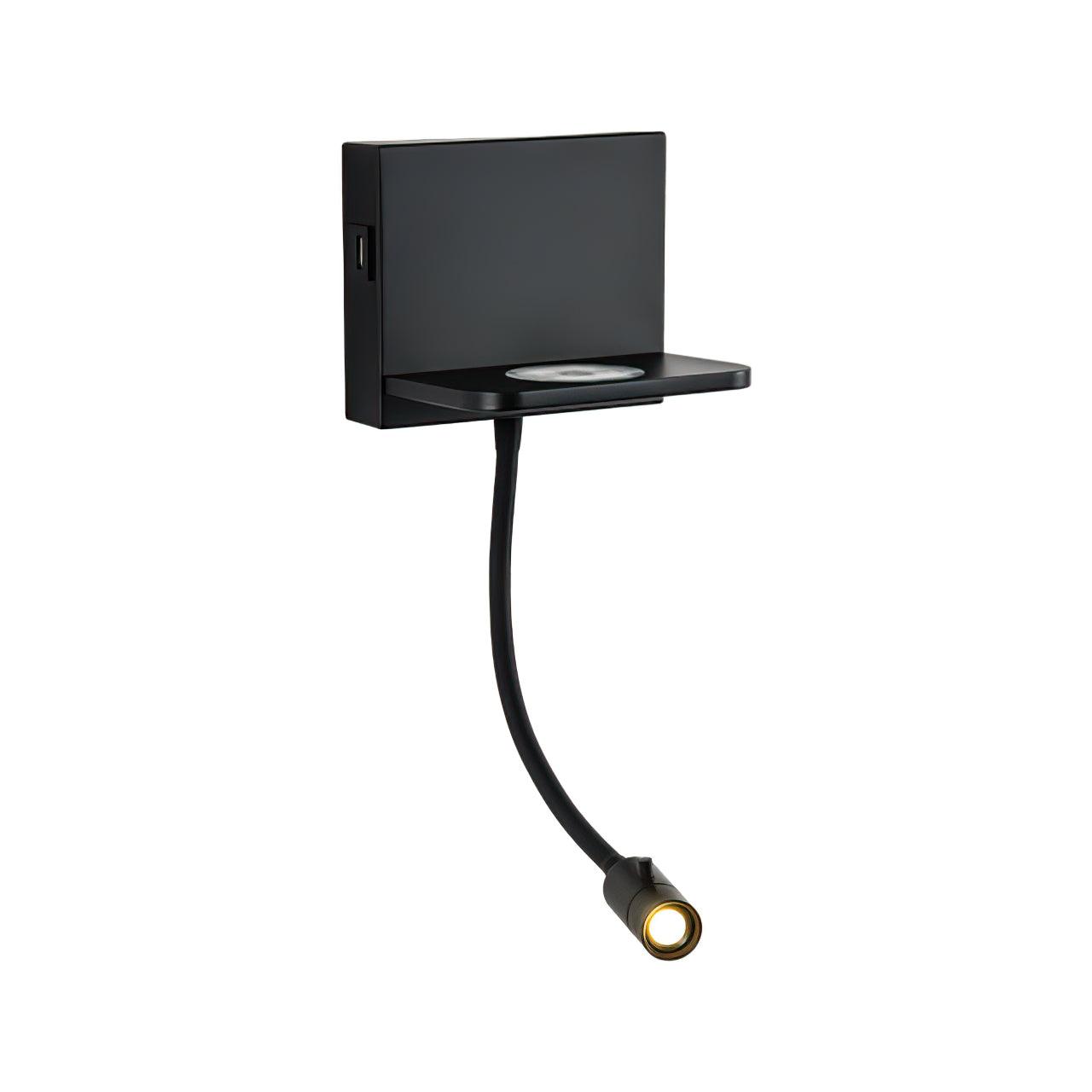 Mr. X LED Wall Light L 9.3″ x W 5.9″ x H 4.7″ / L 23.5cm x W 15cm x H 12cm / Black / Warm White (3000K) Wall lamp