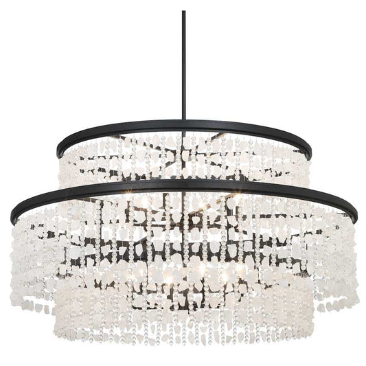 Minka Lavery Shimmering Elegance 12 Light 48" Wide Crystal Drum Chandelier