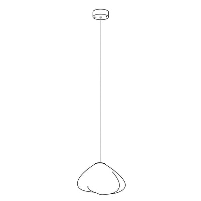 Blown Glass Mesh Pendant Light Dia 20cm x H 15cm / Transparent glass 1001 Pendant light