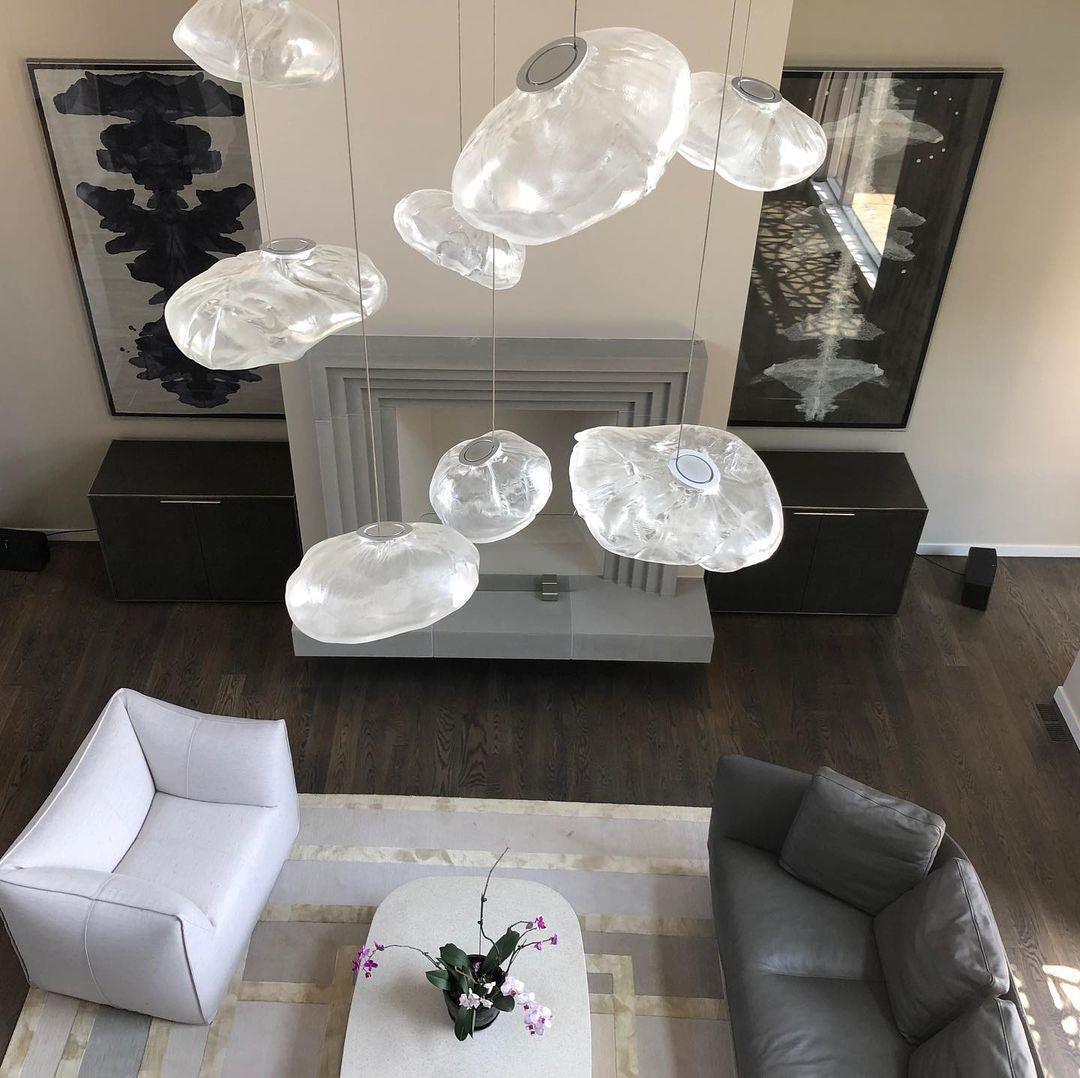 Blown Glass Mesh Pendant Light 1001 Pendant light