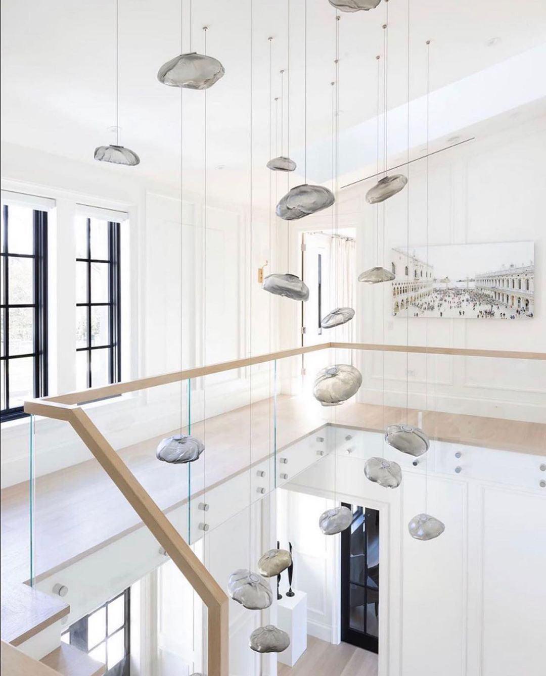 Blown Glass Mesh Pendant Light 1001 Pendant light