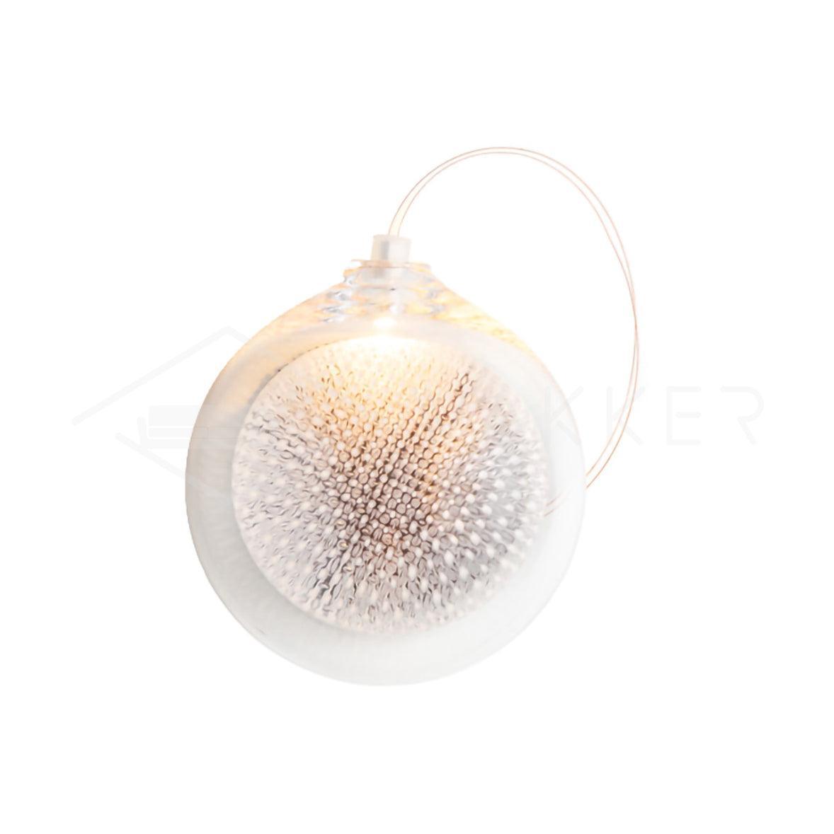 Mesh Glass Wall Lamp ∅ 5.5″ x H 5.9″ / Dia 14cm x H 15cm / Transparent / Warm white Wall lamp