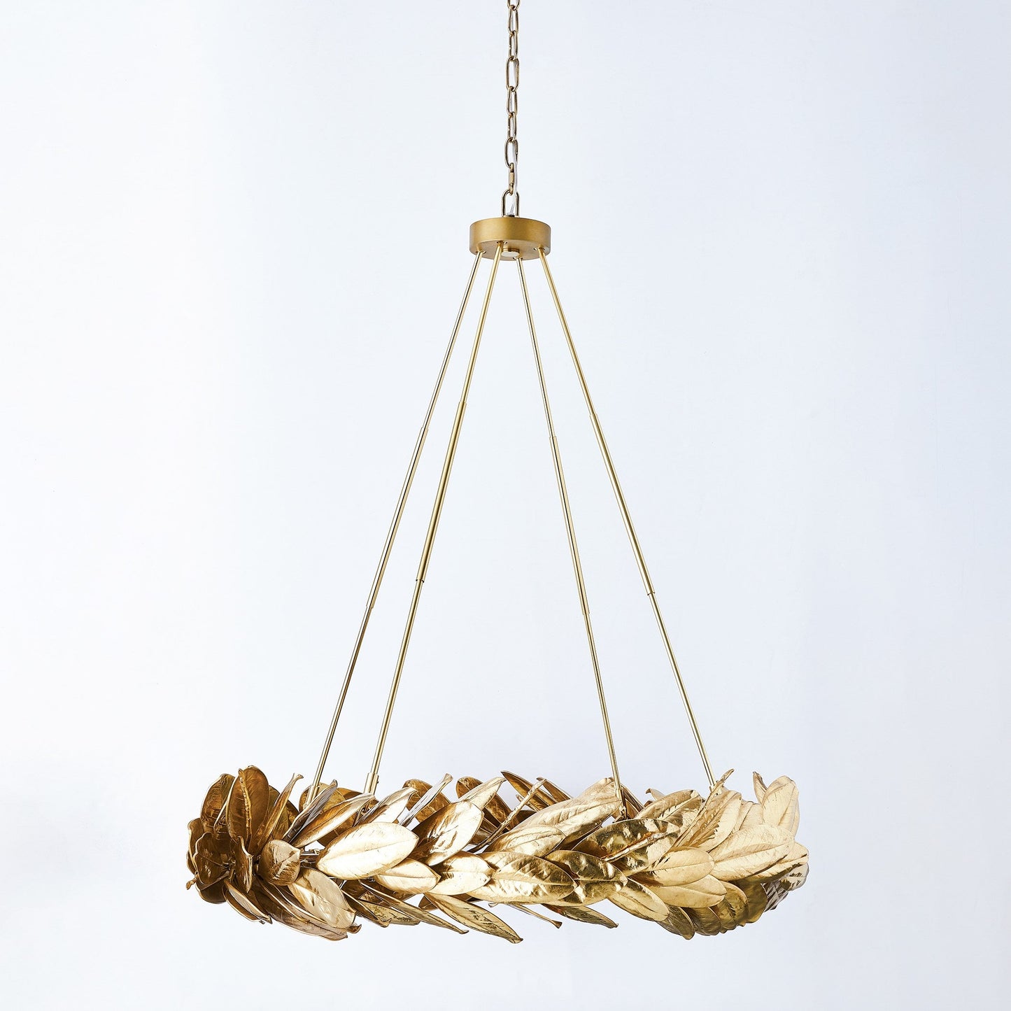 Global Views Brass Laurel Chandelier