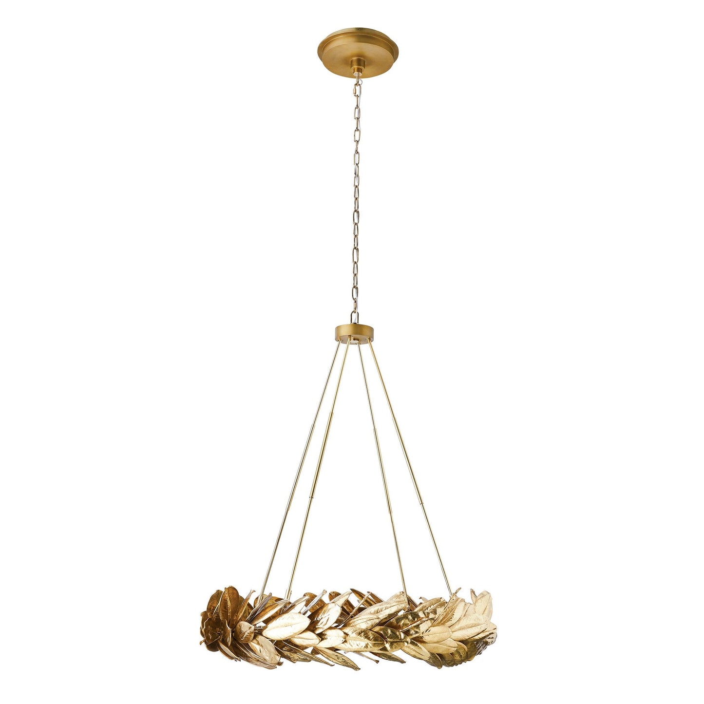 Global Views Brass Laurel Chandelier