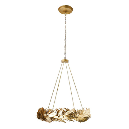 Global Views Brass Laurel Chandelier
