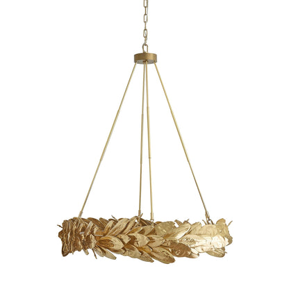 Global Views Brass Laurel Chandelier
