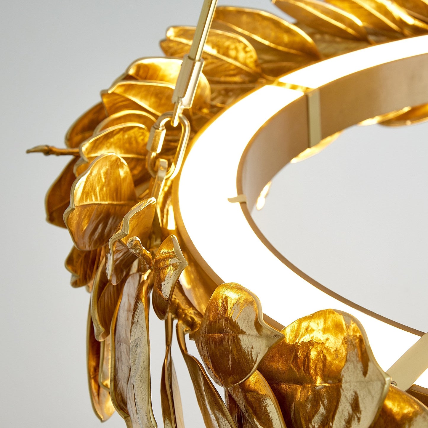 Global Views Brass Laurel Chandelier
