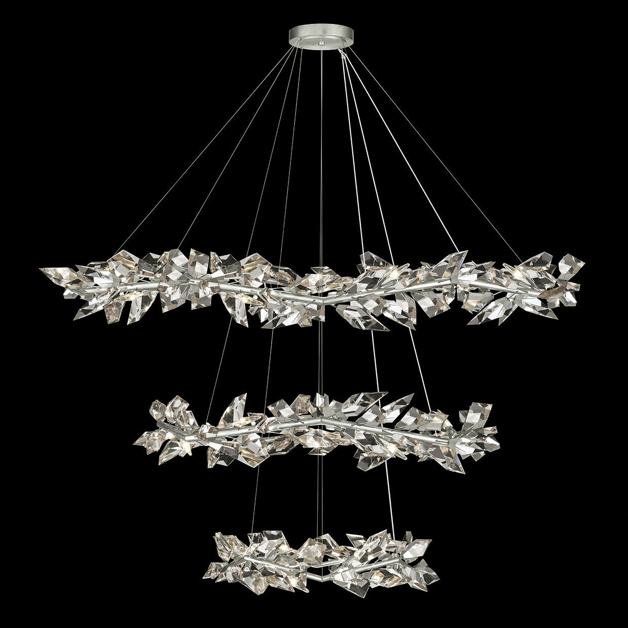 Fine Art Foret Triple Tier Round Pendant