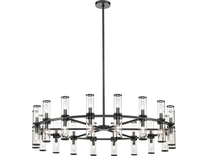 Alora Lighting 36-Light Revolve Chandelier Urban Bronze with Clear Glass