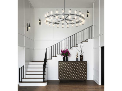 Alora Lighting 42-Light Revolve Chandelier with Clear Glass in Polished Nickel