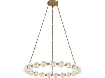 Alora Lighting Marni 41-Inch Integrated LED Chandelier in Natural Brass