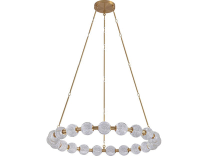 Alora Lighting Marni 41-Inch Integrated LED Chandelier in Natural Brass