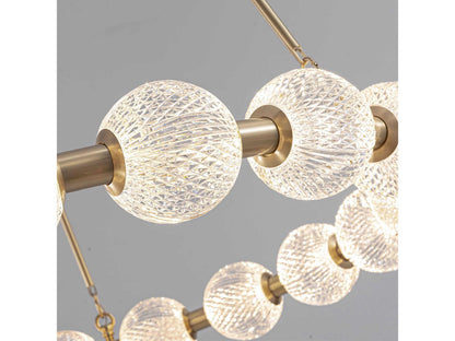 Alora Lighting Marni 41-Inch Integrated LED Chandelier in Natural Brass