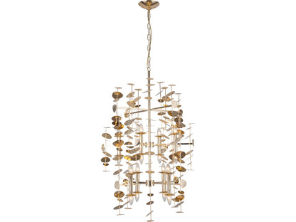 Alora Lighting 16-Light Yukari Chandelier in Polished Brass Modern