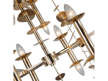 Alora Lighting 16-Light Yukari Chandelier in Polished Brass Modern