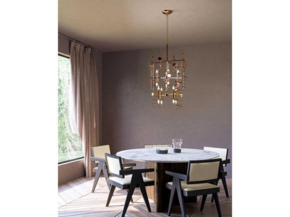 Alora Lighting 16-Light Yukari Chandelier in Polished Brass Modern
