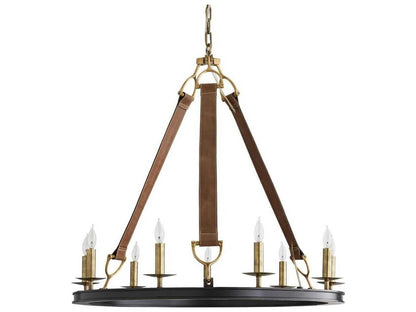 Arteriors Home 9-Light Chaney Chandelier in Antique Brass and Bronze