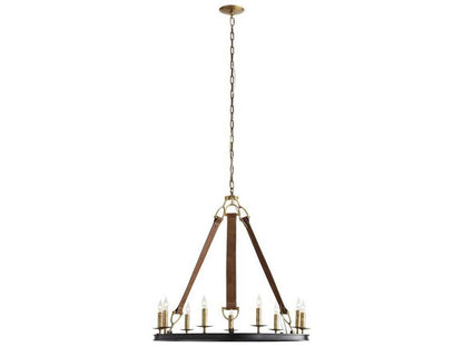 Arteriors Home 9-Light Chaney Chandelier in Antique Brass and Bronze