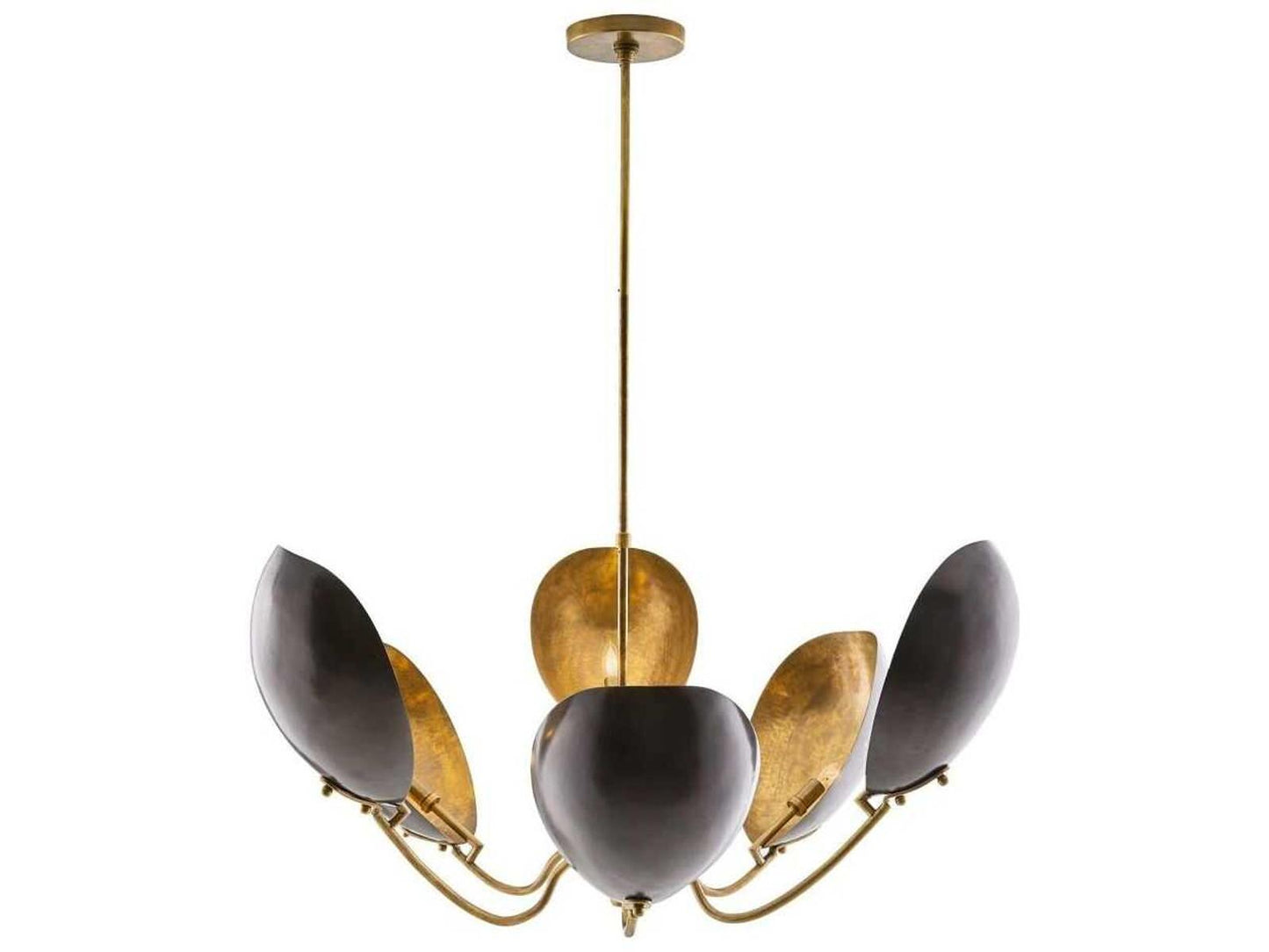Arteriors Home 6-Light Savo Chandelier in Bronze and Antique Brass