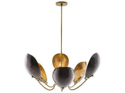 Arteriors Home 6-Light Savo Chandelier in Bronze and Antique Brass