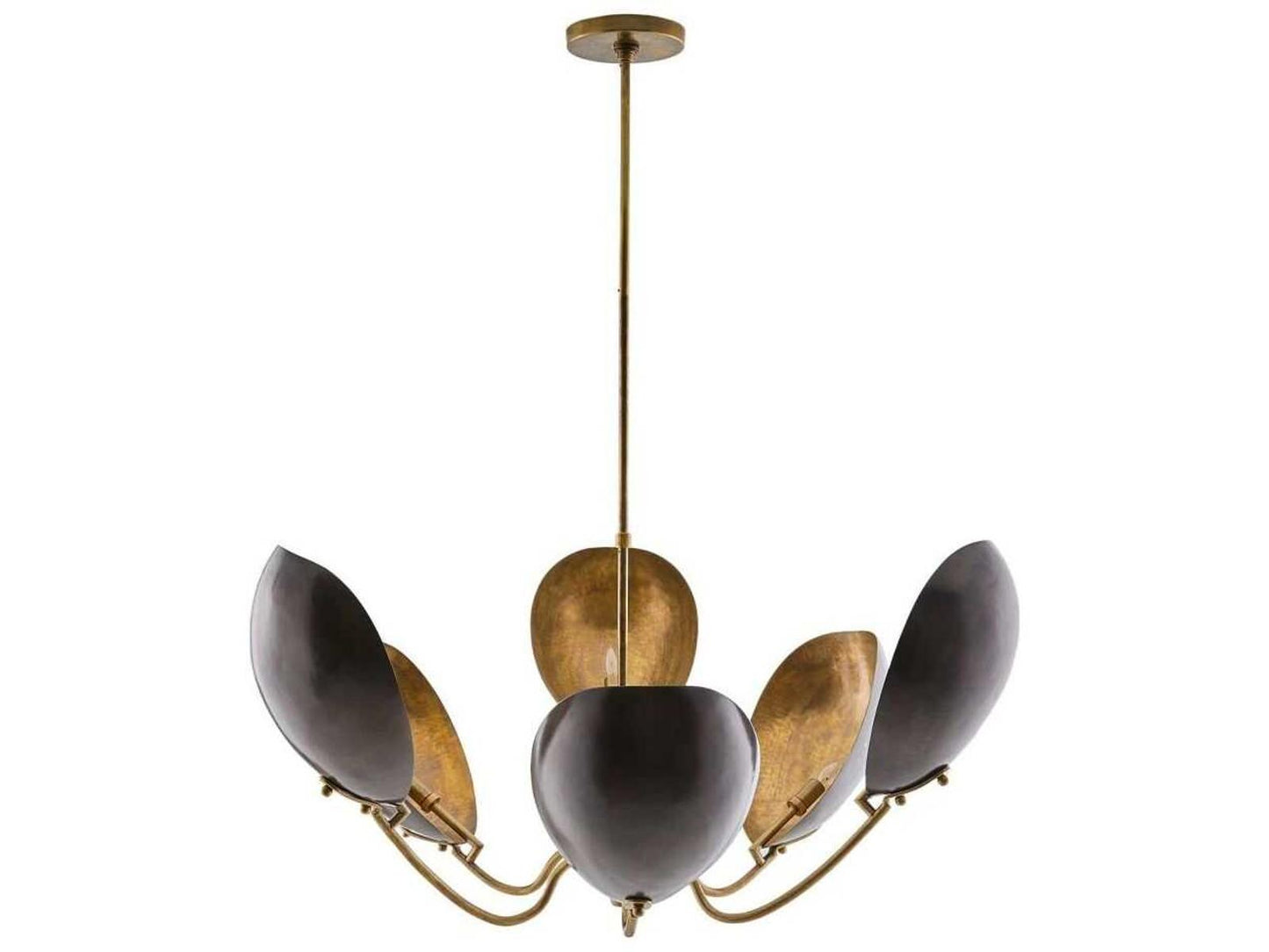 Arteriors Home 6-Light Savo Chandelier in Bronze and Antique Brass