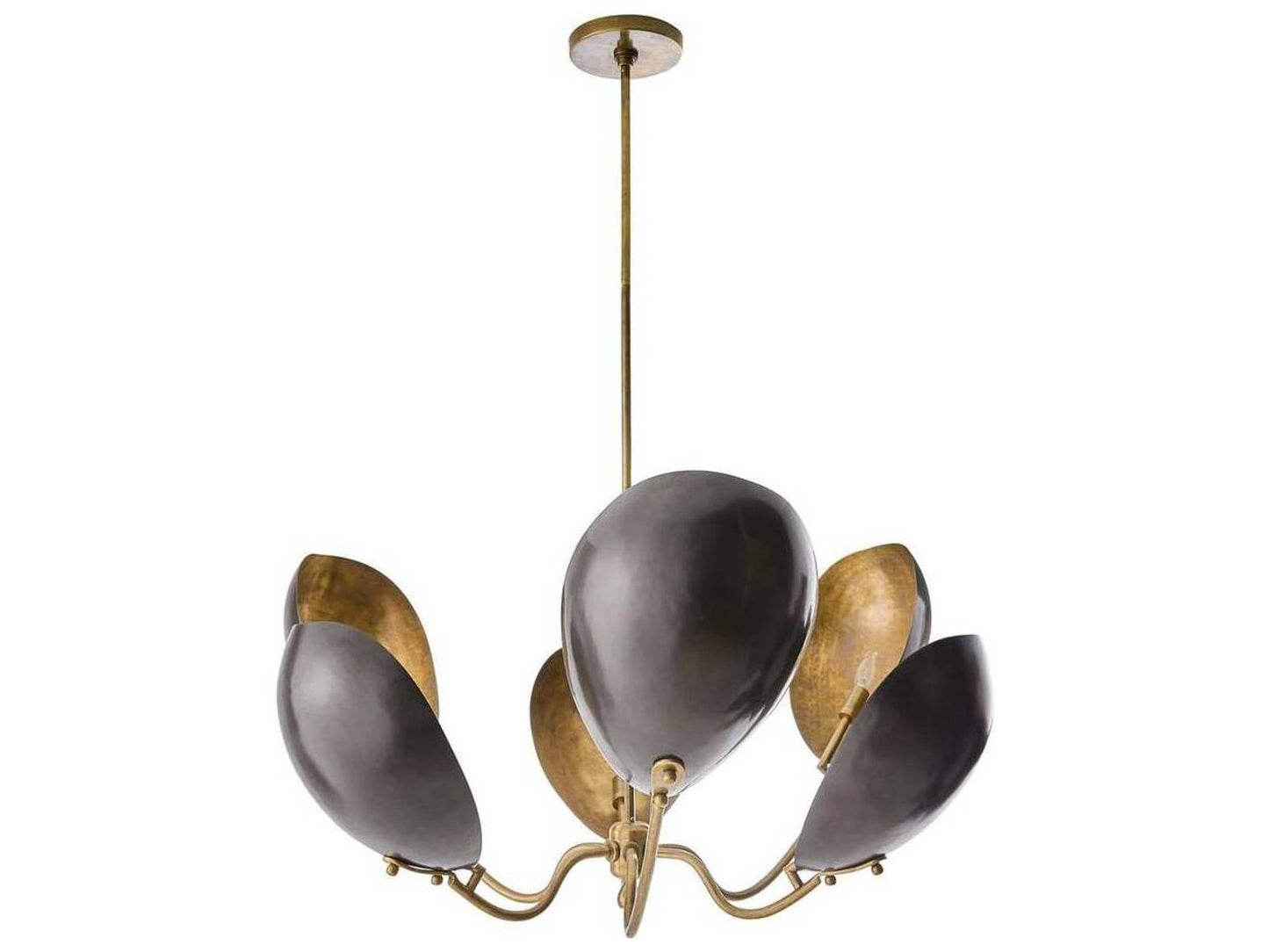 Arteriors Home 6-Light Savo Chandelier in Bronze and Antique Brass