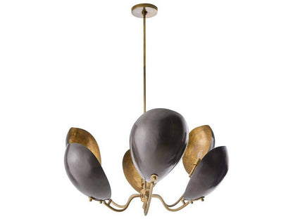 Arteriors Home 6-Light Savo Chandelier in Bronze and Antique Brass