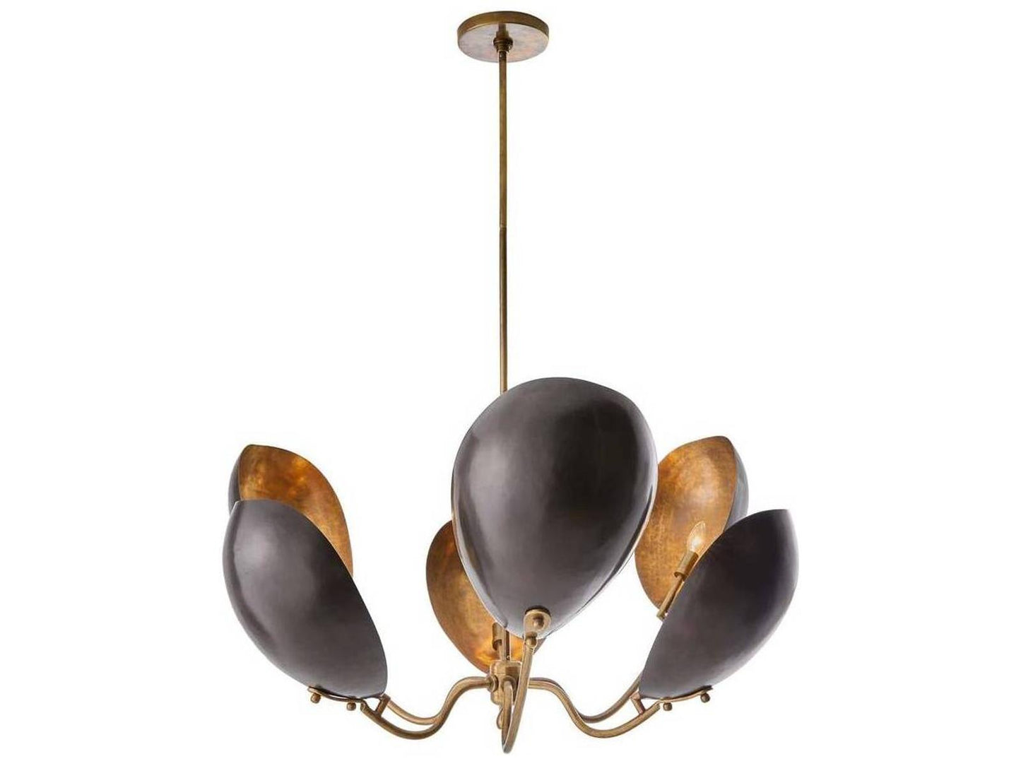 Arteriors Home 6-Light Savo Chandelier in Bronze and Antique Brass