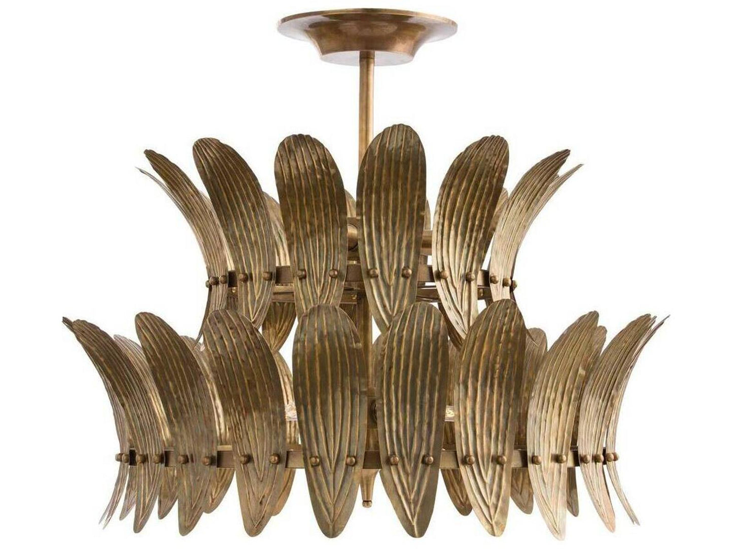Arteriors Home 8-Light Analise Chandelier in Vintage Brass