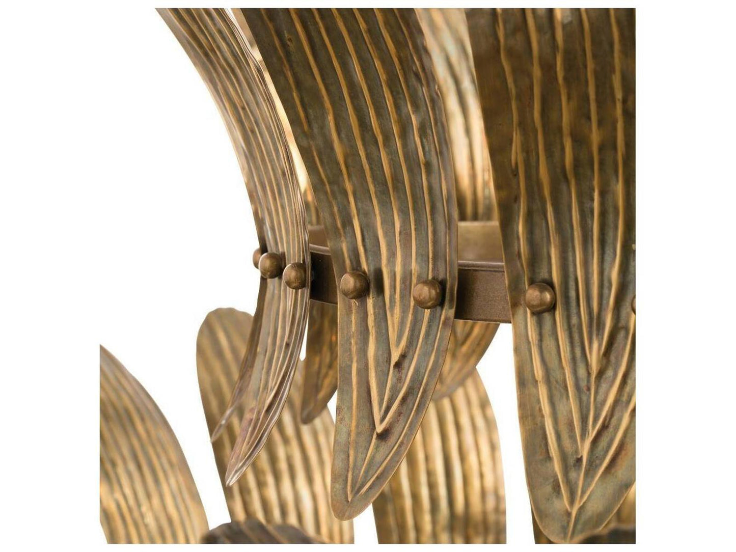 Arteriors Home 8-Light Analise Chandelier in Vintage Brass