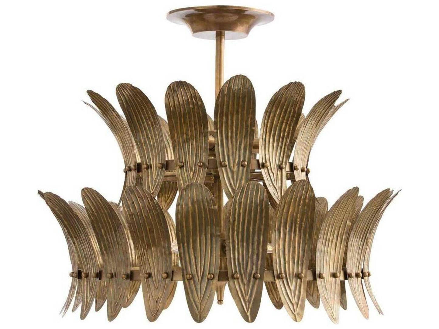 Arteriors Home 8-Light Analise Chandelier in Vintage Brass