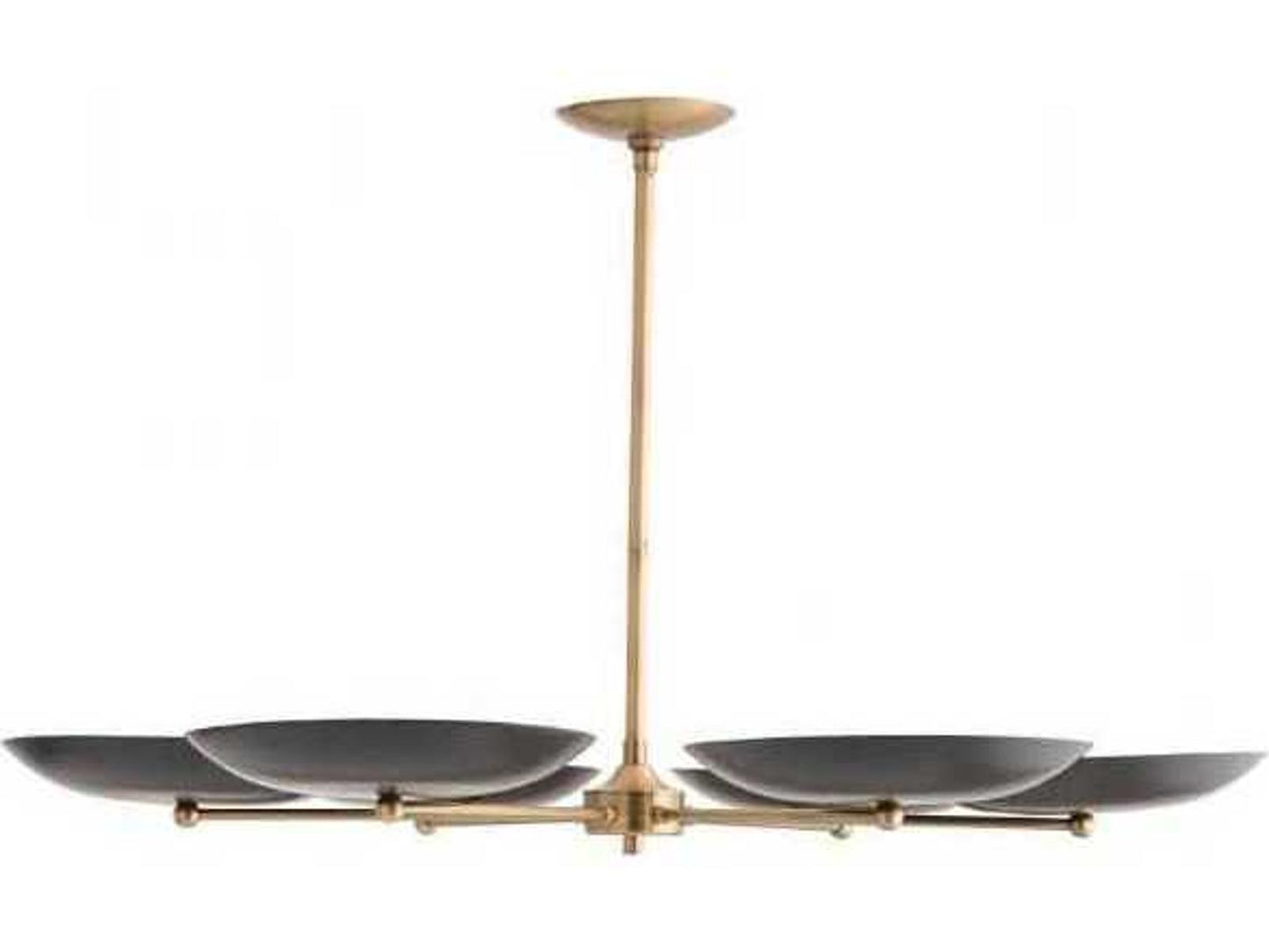Arteriors Home Griffith 6-Light Chandelier in Antique Brass and Bronze