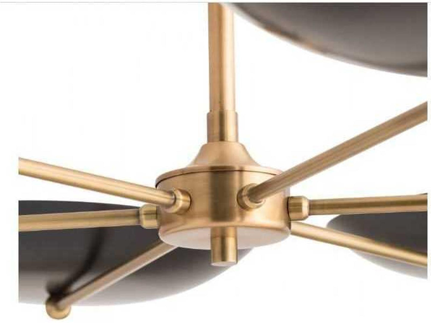 Arteriors Home Griffith 6-Light Chandelier in Antique Brass and Bronze