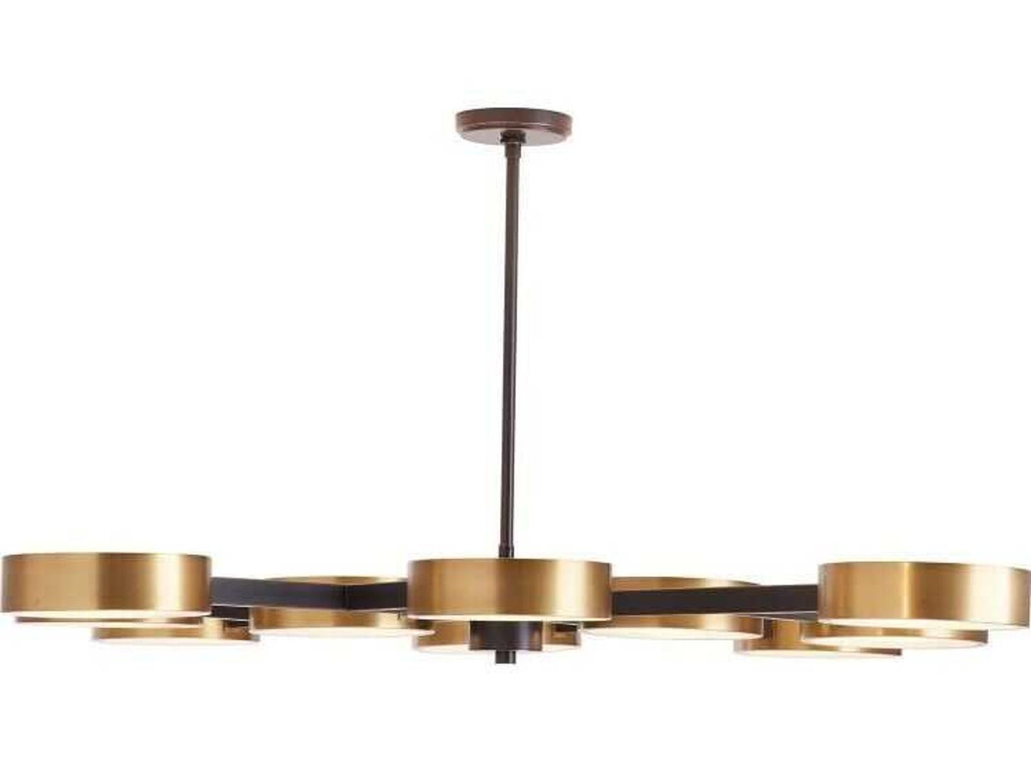 Arteriors Home Linus 10-Light Starburst Chandelier in Antique Brass