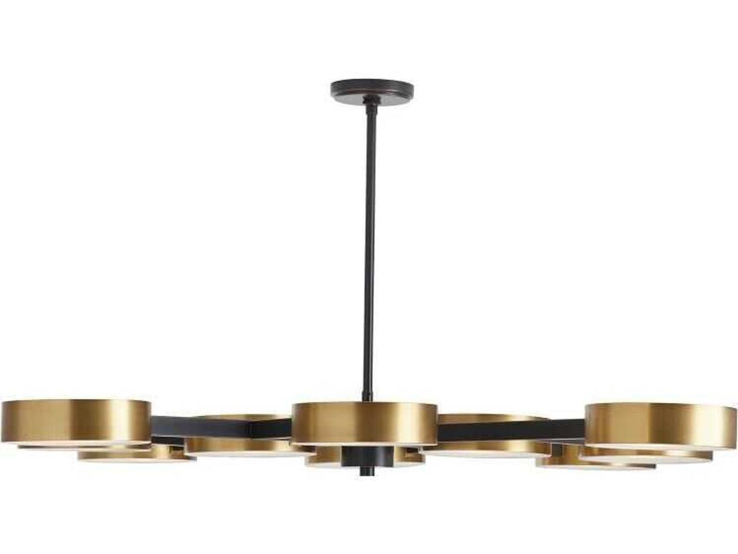 Arteriors Home Linus 10-Light Starburst Chandelier in Antique Brass