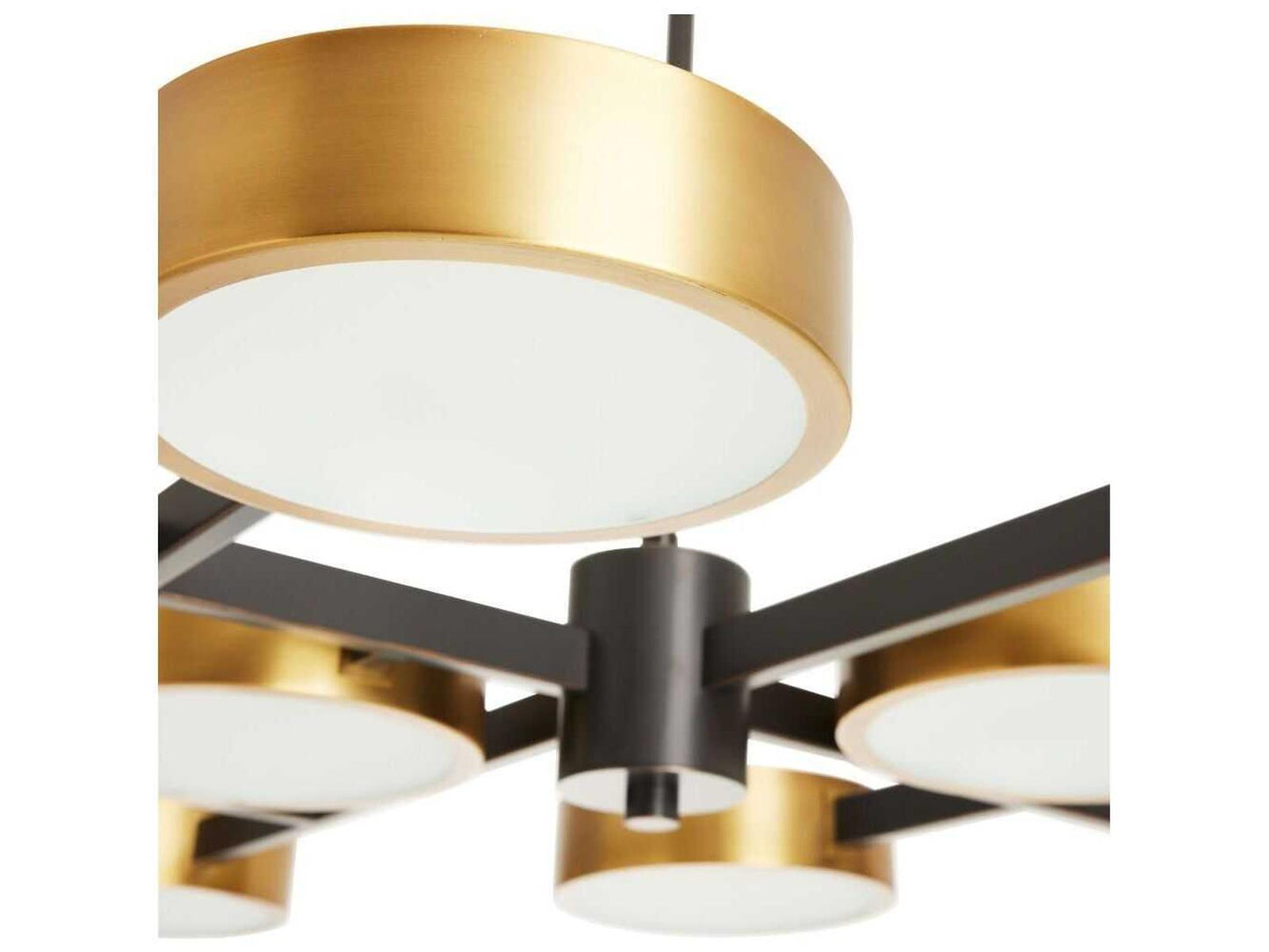 Arteriors Home Linus 10-Light Starburst Chandelier in Antique Brass