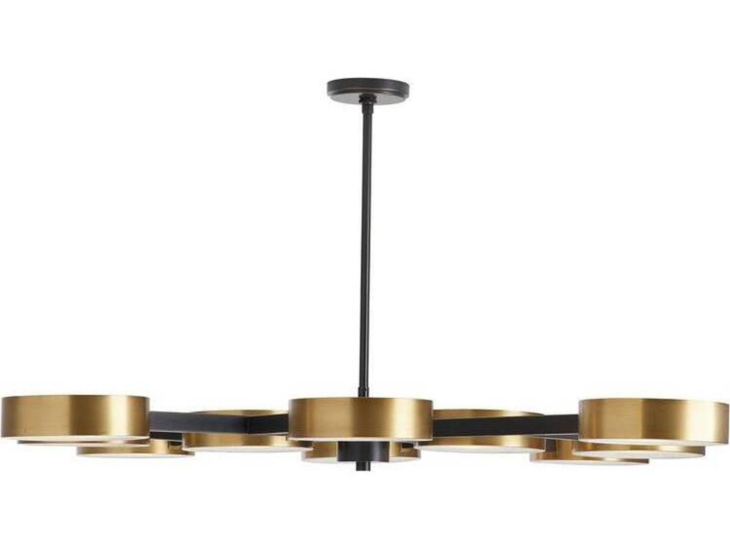Arteriors Home Linus 10-Light Starburst Chandelier in Antique Brass