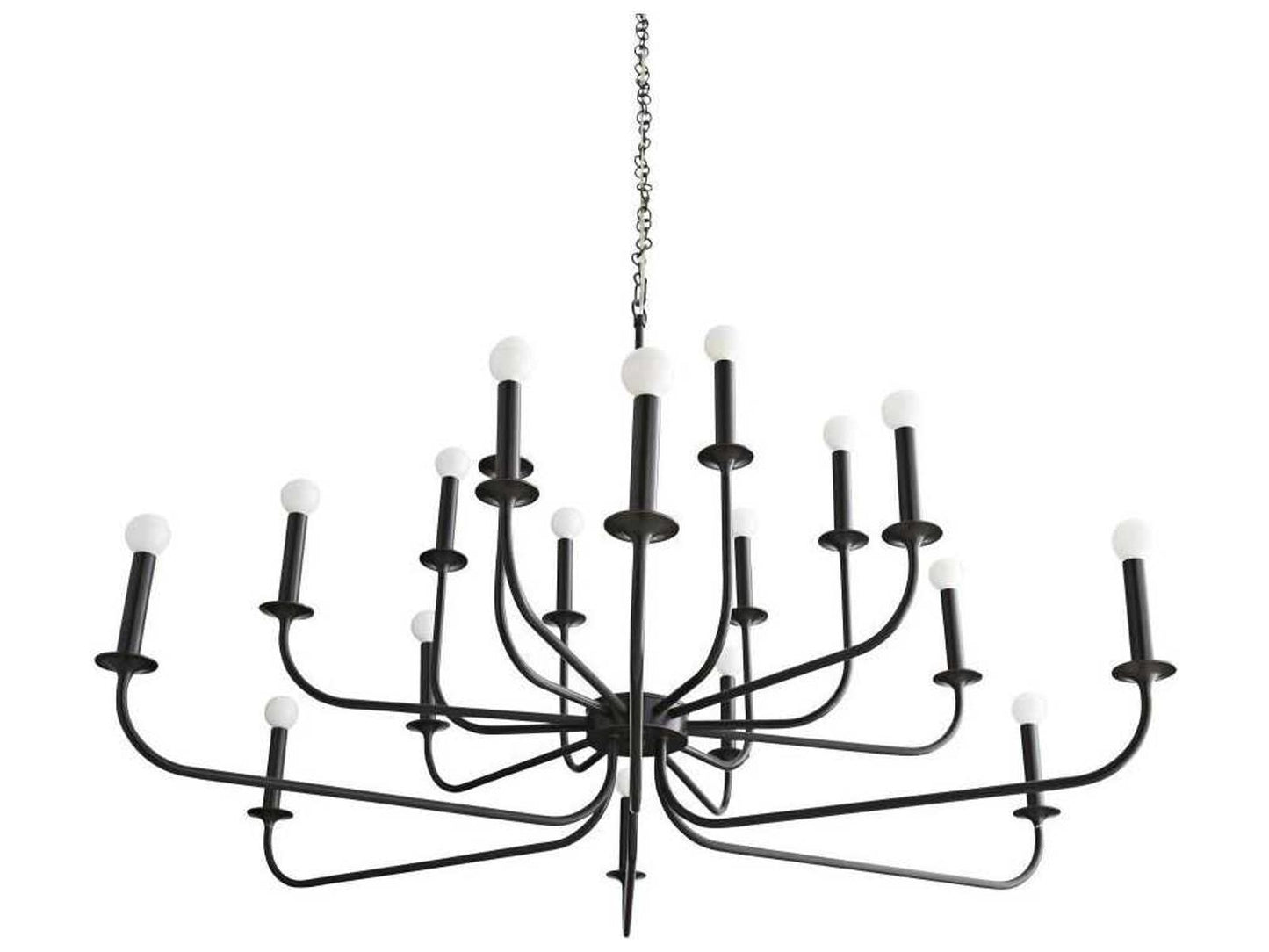 Arteriors Home 18-Light Breck Chandelier in Bronze Finish