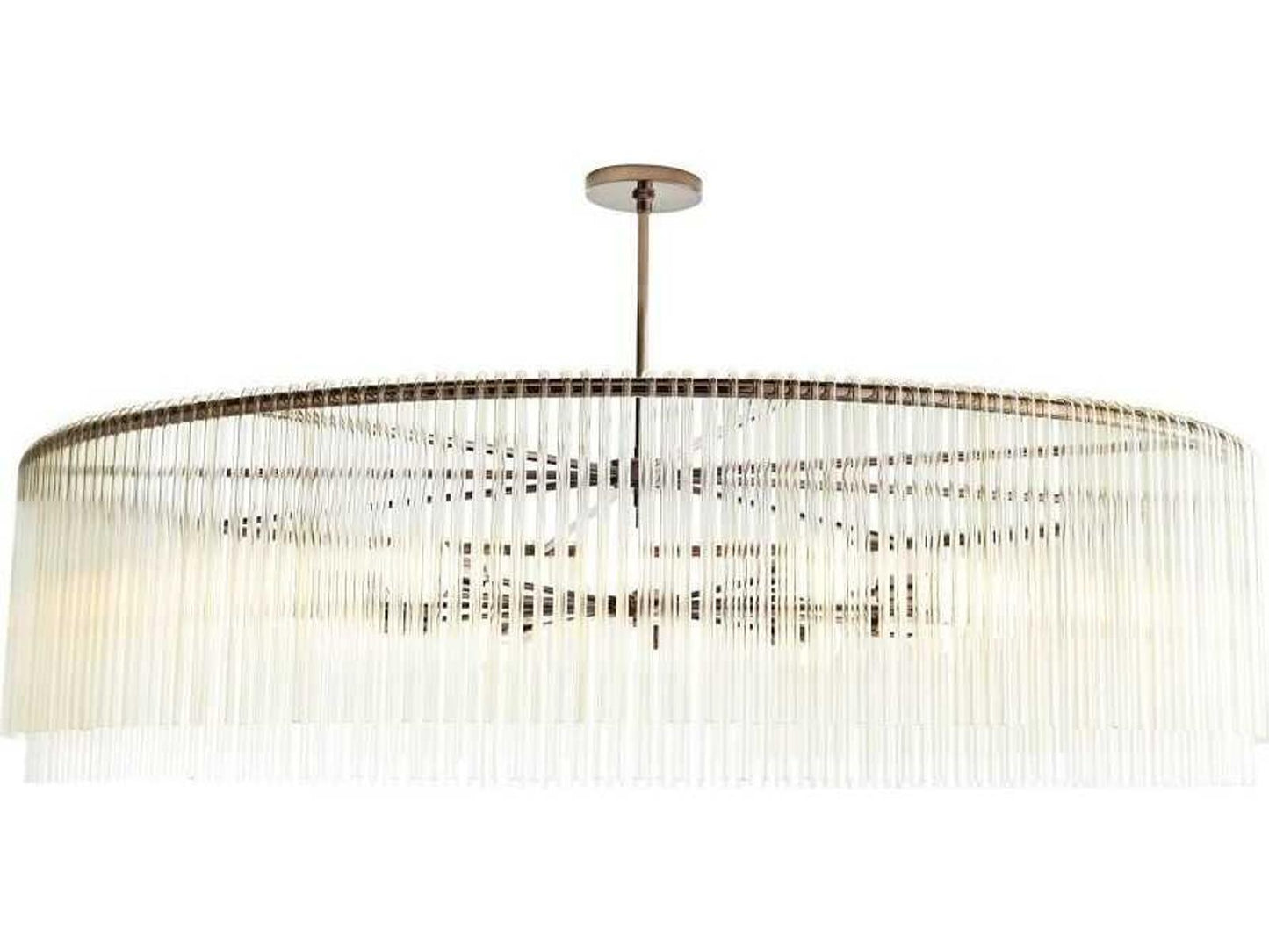 Arteriors Home 12-Light Royalton Chandelier in Brown Nickel with Smoke Glass