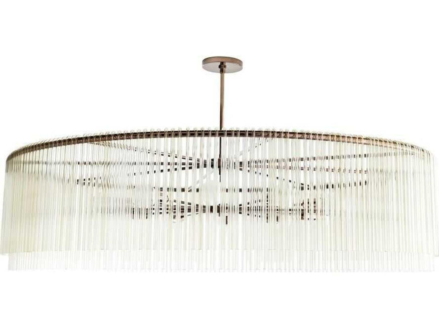 Arteriors Home 12-Light Royalton Chandelier in Brown Nickel with Smoke Glass
