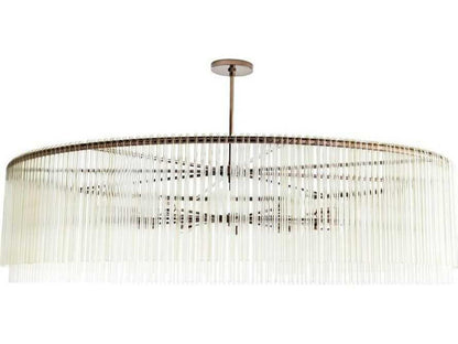 Arteriors Home 12-Light Royalton Chandelier in Brown Nickel with Smoke Glass
