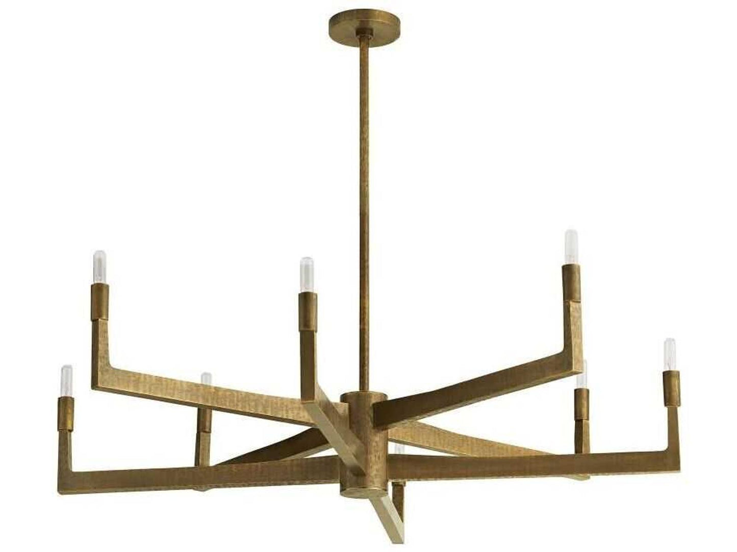 Arteriors Home 8-Light Griff Chandelier in Antique Brass