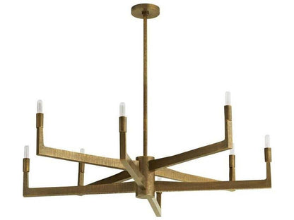 Arteriors Home 8-Light Griff Chandelier in Antique Brass